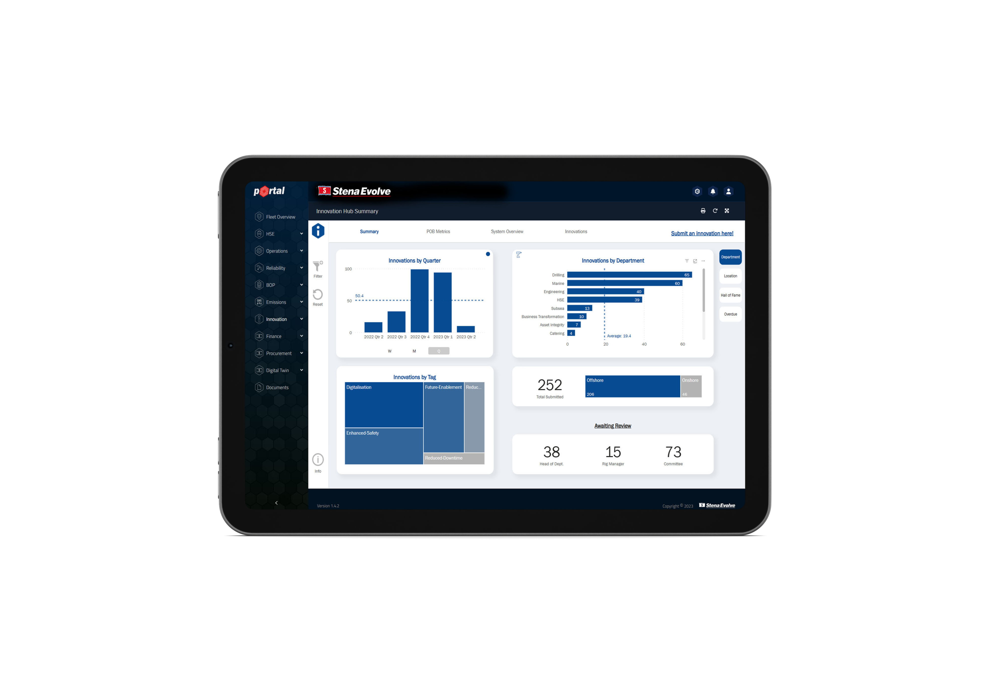 iPad Mini in 4 colors_View performance (Stena Evolve)!.png